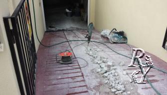 Installation of the pump for pumping of water from garage.Spain.Murcia.Repaing work