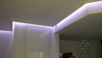 LED illumination on the ceiling
