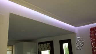 LED illumination on the ceiling