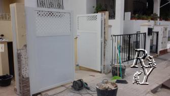 Increasing the entrance to the garage by 20 cm.Spain.Murcia. repairing work