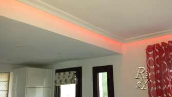 LED illumination on the ceiling