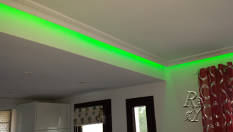 LED illumination on the ceiling