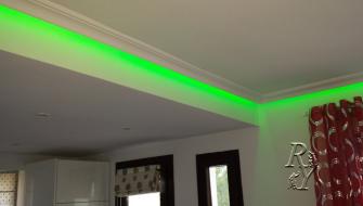 Подсветка LED на потолке. Испания, Мурсия, Мар Менор 